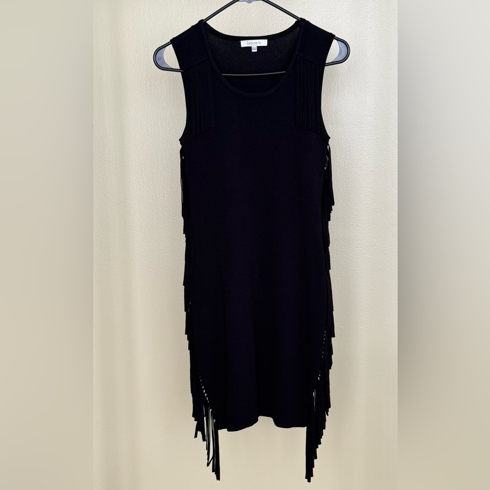 Lucy Paris Black Fringe Dress